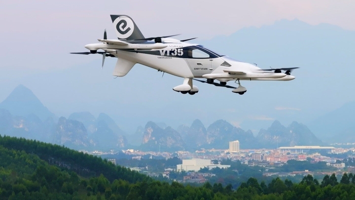 EHang представляет VT35: беспилотный eVTOL для новой эры междугородных перевозок