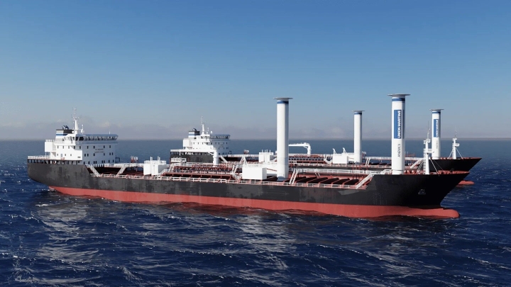 Union Maritime: роторные паруса Anemoi повысят экоэффективность новых танкеров