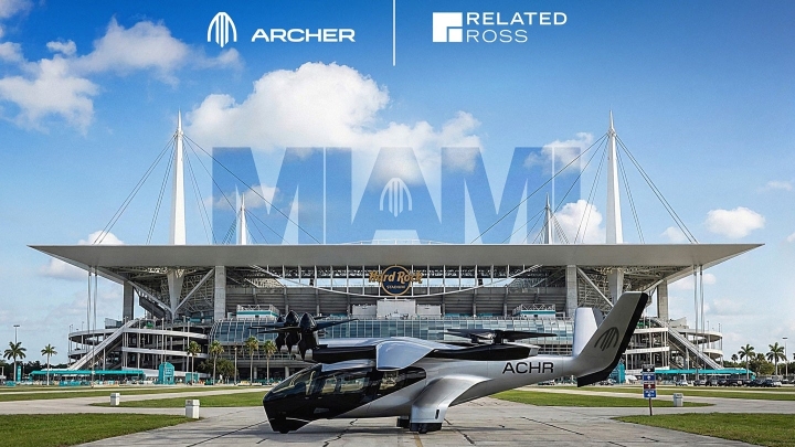 Archer Aviation развернет обширную сеть аэротакси в регионе Майами